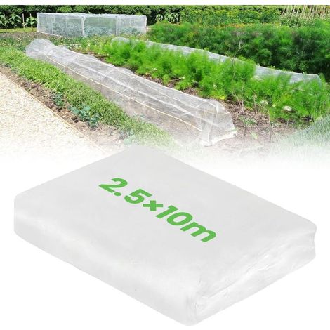 Filet anti-insectes 2,5x10 m pour protéger légumes, arbres fruitiers et tunnels de jardin. (1/5)