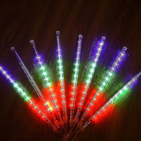 Décoration lumineuse de Noël double face, motif pluie de météores, étanche, pour l'extérieur (1/4)