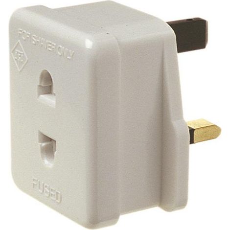 Dencon Fused Shaver Adaptor 1A - BSI1363/3 Approved