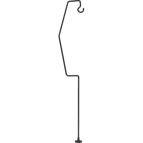 Support De Lanterne De Camping, Poteau De Support De Lanterne De Bureau Rétro en Fer Forgé De 21.1 Pouces avec Base Magnétique pour la Pêche Et la Randonnée (1/5)