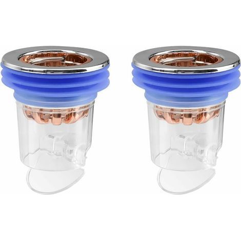 Valve anti-odeur, 2 pièces bouchon de douche anti-odeur, bouchon de douche anti-odeur pour sol de douche, noyau désodorisant pour balcon, siphon de sol de cuisine et de salle de bain (1/5)