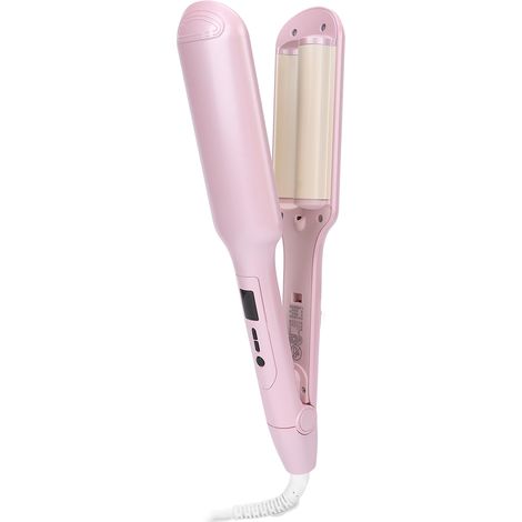 Fer à Lisser Intelligent à Température Constante, Chauffage Rapide 30s, Rotation 360° avec Double Tube pour Cheveux Bouclés, Voyage, Prise EU 220V (1/5)