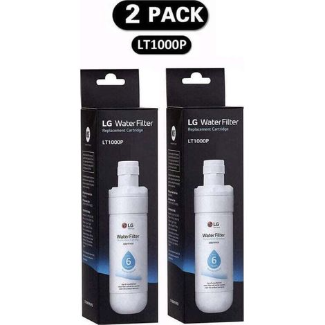 Lot de 2 filtres à eau LT1000P pour réfrigérateur – Compatible avec modèles LT1000P, 1000P, ADQ74793501 – Remplacement facile sans outil (1/3)