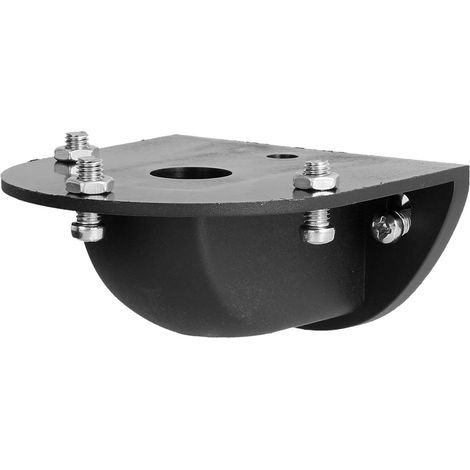 STEX24 Wandsockel für Signalsäule schwarz, 50/70mm SH/231 105 Anschraubloch 45,0mm Bohrung 2x5,5mm - 1 Stück (1/2)