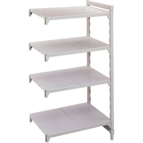 Etagère 4ét. pleines - 400x935x1800 mm - Blanc moucheté - Cambro