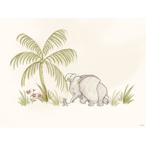 Poster d'Art - Dumbo Sous Un Palmier - 30 x 40 cm (1/3)
