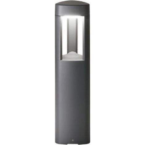 Borne D'Extérieur Ges490 En Aluminium Gris Anthracite, Diffuseur Opale Ip54, Raccordement Gx53 Max 11W - Gealuce (1/2)