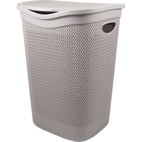 Intreccio Portabiancheria 55L Tortora - 36 × 39.5 × 53,5 Cm (1/2)