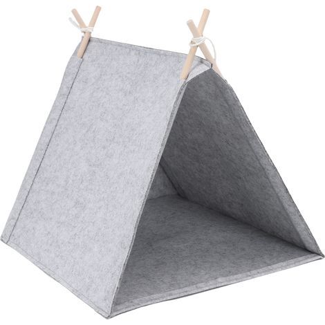 Decdeal Haustier-Tipi-Zelt, abnehmbar, waschbar, atmungsaktiv, multifunktional, für alle Jahreszeiten, universelles geschlossenes Haus für Hunde und Katzen (1/5)
