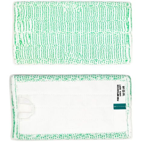 Lot de 2 chiffons de nettoyage pour aspirateur Folletto SP600 SP600S en microfibre souple adapté pour parquet - Vert (1/5)