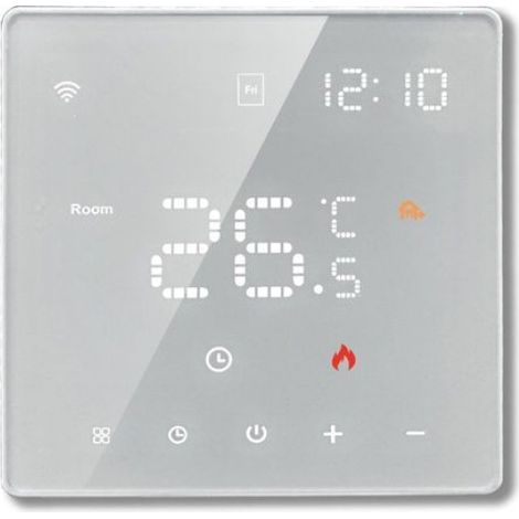 Thermostat Intelligent - Wifi - Ecran Led - Commande Vocale - Pour Chauffage Electrique - 1 Unite (1/4)