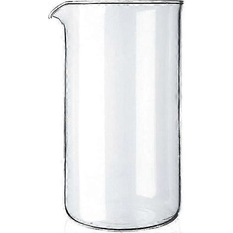 Carafe en verre de rechange pour cafetière à piston, 8 tasses, 1 L : (1/4)