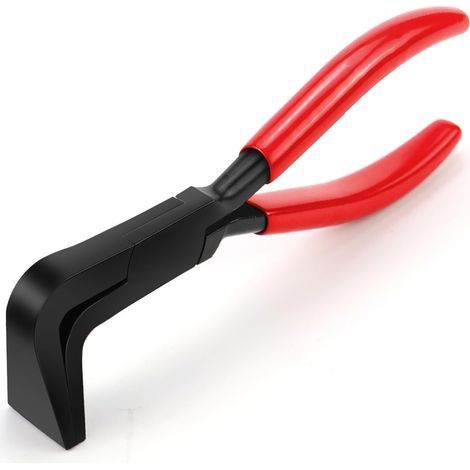 90°-Klappzange - Blechzange - 22 mm - Blechbiegezange - mit rutschfestem Griff - Werkzeug zum Biegen und Glätten von Blech (Rot 90°) (1/5)