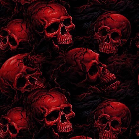 Tela decorativa para exteriores Oxford - Motivo de calavera I DX4341 (1/5)