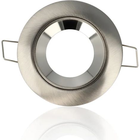 Porta faretto rotondo da incasso diam.79mm, GU10, Alluminio Spazzolato (Gamma Lusso) (1/4)