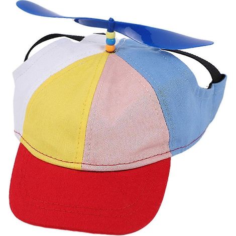 Filiyano-Casquette à hélice colorée pour animaux de compagnie, adorable casquette respirante et protectrice contre le soleil pour chien, idéale pour (1/5)
