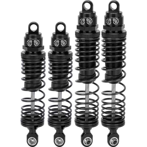Lot de 4 amortisseurs avant et arrière en métal pour voitures RC TRAXXAS / SLASH 1/10 (noir) (1/5)