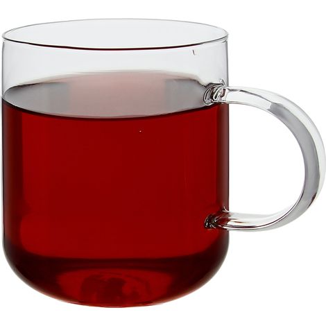 Tazza in vetro per caffè e tè, 330 ml, 9 cm, trasparente. (1/5)