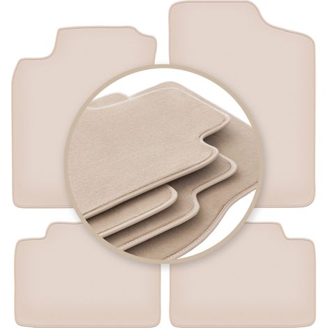 Beige PREMIUM-Matten für: Daihatsu Charade Fließheck 1994-2000