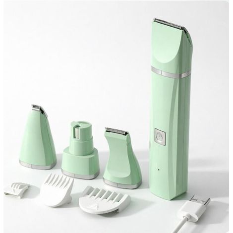 Tondeuse chien 4-en-1 USB rechargeable silencieuse 50dB poils pattes yeux oreilles (1/5)