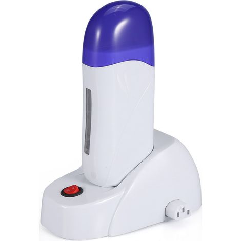 Lot de 1 Chauffe-cire à rouleau dépilatoire, appareil d'épilation corporelle avec chauffage, prise UE, pour peau lisse, cartouche de cire incluse (1/5)