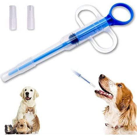 Cat Pill Launcher, Pet Pill Dispenser, Syringe for Pets, Pet Medicine Dispenser, with 2 Soft Tips, Reusable, for Cats, Dogs (1/5)