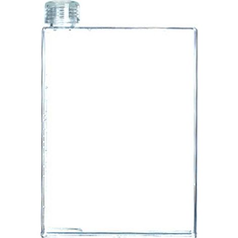 Bouteille d'eau plate, élégante et portable, sans BPA. Cette bouteille plate est conçue pour se glisser facilement dans votre sac. (1/4)