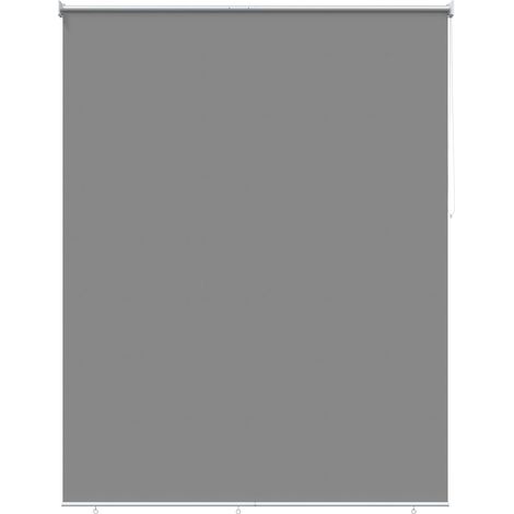 Estor enrollable protección UV Gris Claro 160 x 140 cm vidaXL