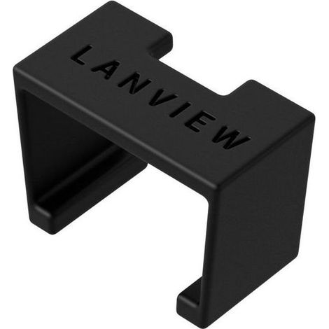 Clips Lanview SmartClicks, noirs, paquet de 20, LVT-SC-S