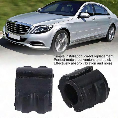 Jeu de 2 bagues de barre stabilisatrice avant 2213230060 noir, remplacement compatible S350 2012-2013 (1/2)