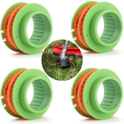 4 PCS Bobine de coupe-herbe AS1300, Compatible avec EGO ST1500/ST1500-S, mangeur de mauvaises herbes, alimentation automatique, double ligne torsadée (1/5)