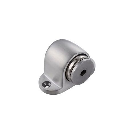 Butoir de porte magnétique , en métal brossé Sur pied ,L 3.2 cm x l 5.3 cm x H 3 cm ,Argent,Acier inoxydable (1/5)