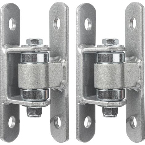 Charnières de portail d'extérieur robustes à visser sur roulement scellé, à visser sur le portail et le poteau pour grands portails d'allée lourds jusqu'à 500 kg, charnière de portail (1/5)