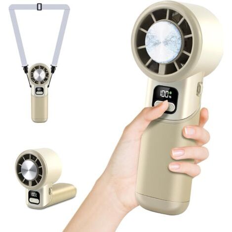 Ventilateur de refroidissement à grande vitesse : 5 vitesses, refroidissement à un bouton, dégivrage, longue durée de vie de la batterie, glacière portable rotative à 180° (1/5)
