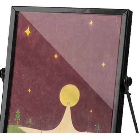 Cadre photo acrylique 14,5x19,5cm motif cartoon enfant, ornement étanche pour bureau, cadre noir métal CBS1334, décoration murale résistante (1/4)