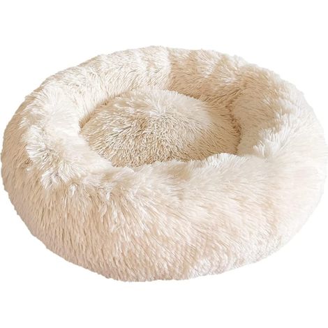 MINKUROW Cama Para Gatos, Cojín Para Perros De 60x60 Cm, Cama Para Perros Donut, Cama Para Perros Pequeños, Cama Para Perros De Tamaño Mediano, Cama Para Gatos Redonda Y Acogedora, Tumbona Para Perros (1/5)
