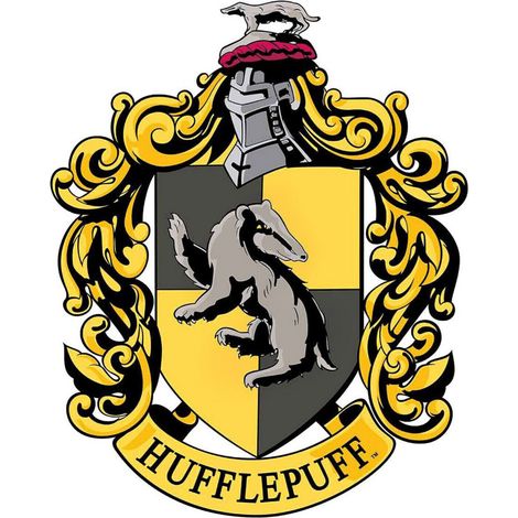 Blason en carton Maison Poufsouffle Poudlard Harry Potter 61X48 CM (1/4)