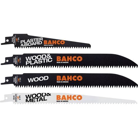 Bahco 3942-WOOD-SET-5P Kit di lame per sega in legno 5 pz.