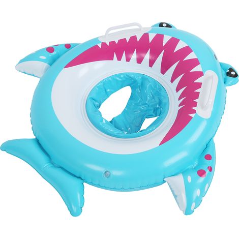 Bouée gonflable ronde en PVC avec poignées pour bébé, motif dessin animé (1/5)
