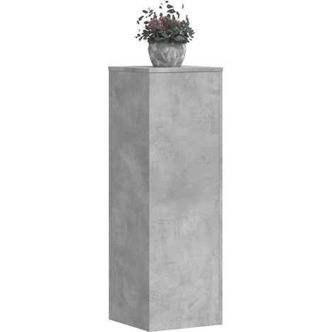 Pflanzenständer 2 Stk. Betongrau 33x33x100 cm Holzwerkstoff