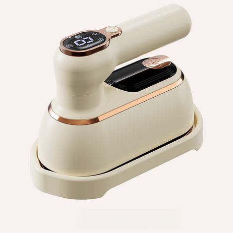 Défroisseur vêtements portable blanc pliable, mini fer vapeur manuel avec réglage température pour maison voyage (1/5)