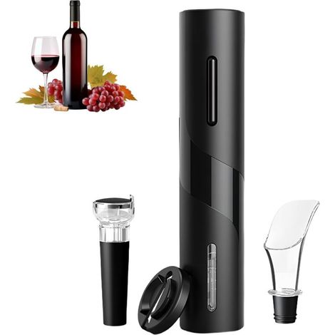 Juego de 4 abridores de botellas eléctricos a pilas, fáciles de usar, perfectos para el hogar, restaurantes y viajes, ideales para amantes del vino y anfitriones de fiestas.
