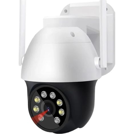 Caméra de sécurité à Domicile Caméra de Surveillance 4K 8MP, Protection de sécurité extérieure, caméras externes étanches, CCTV IP, Webcam, Suivi Automatique(5MP Camera Add 32GB) (1/5)