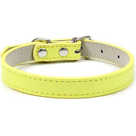Collier Pour Chien - Cuir Véritable - Réglable - Pour Chiens Petite Moyenne Et Grande Taille - 1 Pièce (1/5)