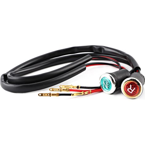 Voyant lumineux moto rouge vert, témoin de point mort et marche arrière, signalisation neutre et inverse pour levier de vitesse, ampoule LED 12V, pièce motocyclette (1/5)
