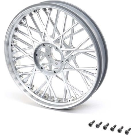 Front Wheel Set Satin Chrome: Promoto-MX