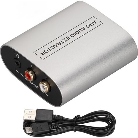 Extracteur Audio ARC HDMI vers Analogique Stéréo 2CH Adaptateur pour Amplificateur Casque (1/5)