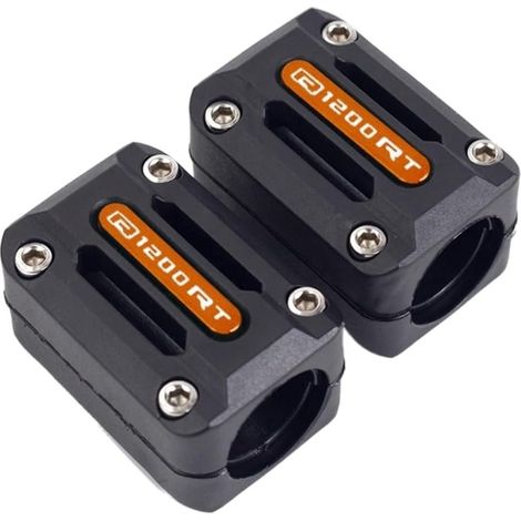 Für BMW R1200RT 1200RT LC 2014 2015 2016 22/25/28 mm Motorrad-Motor-Sturzbügelschutz Stoßstange Dekorativer Schutzblock Anti-Fall-Rahmenschieber (Farbe: Orange)
