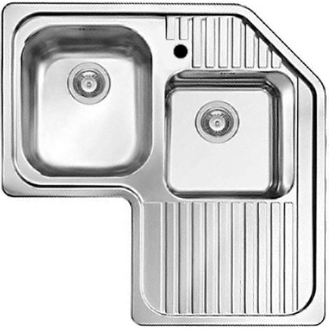 Lavello Angolare Elleci Incasso Vasche a Sinistra Sky CORNER Satinata Inox LIKCORSACSX (1/3)