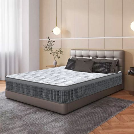 Matelas 160x200 cm,Ep 26 cm Mousse à mémoire de forme et Ressorts ensachés,antibactérien, anti-acarien